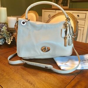 Coach Ltd Ed Hamptons Flap Bag Ivory Like New